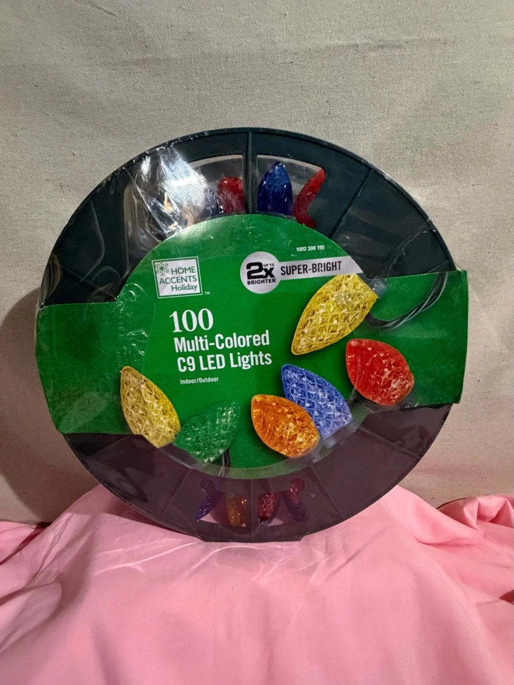 2- Multi-Colored C9 LED String Lights - 100 Count